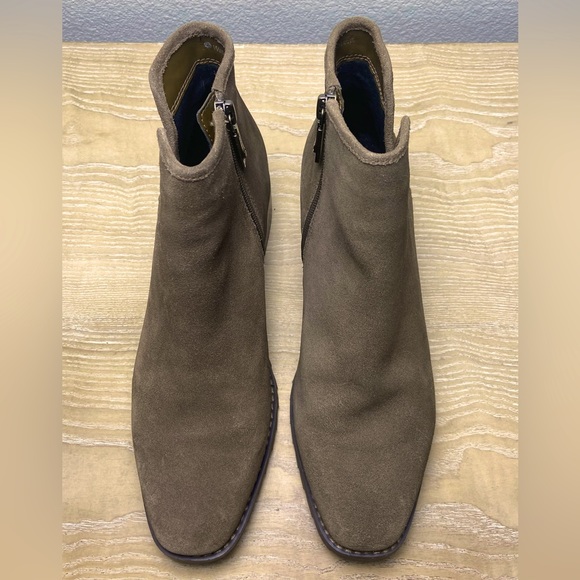 Blondo’ Sawyer Waterproof Ankle Boots Brown Leather Inside Zipper Almond Toe - Picture 3 of 8